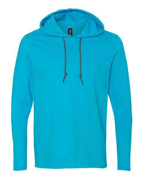 Softstyle® Lightweight Hooded Long Sleeve T-Shirt