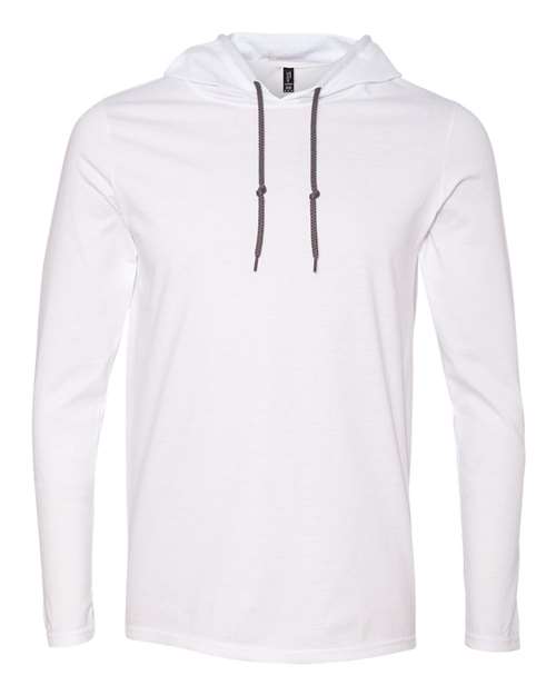 Softstyle® Lightweight Hooded Long Sleeve T-Shirt