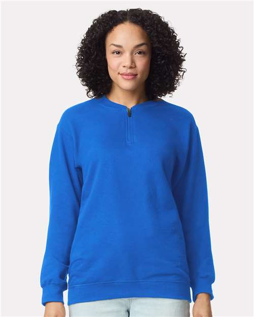 Softstyle® Midweight 1/4 Zip Sweatshirt