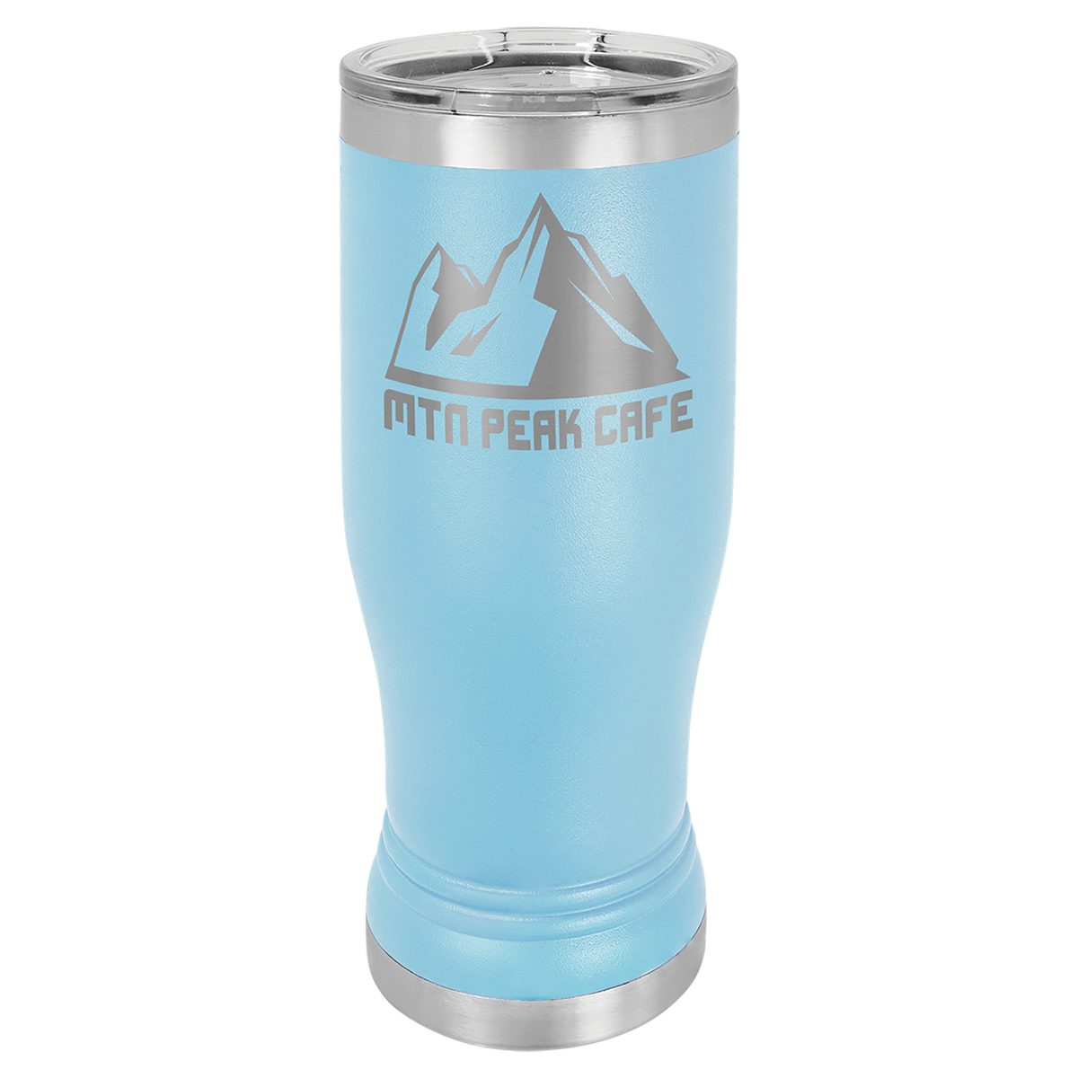 Arctic Elegance 14 oz. Insulated Pilsner with Clear Lid
