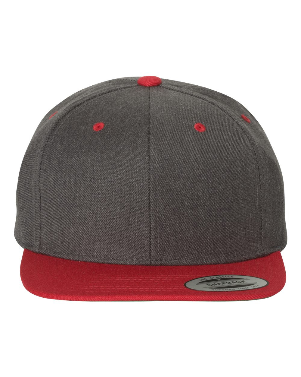 YP Classics - Premium Flat Bill Snapback Cap with Custom Leather Patch