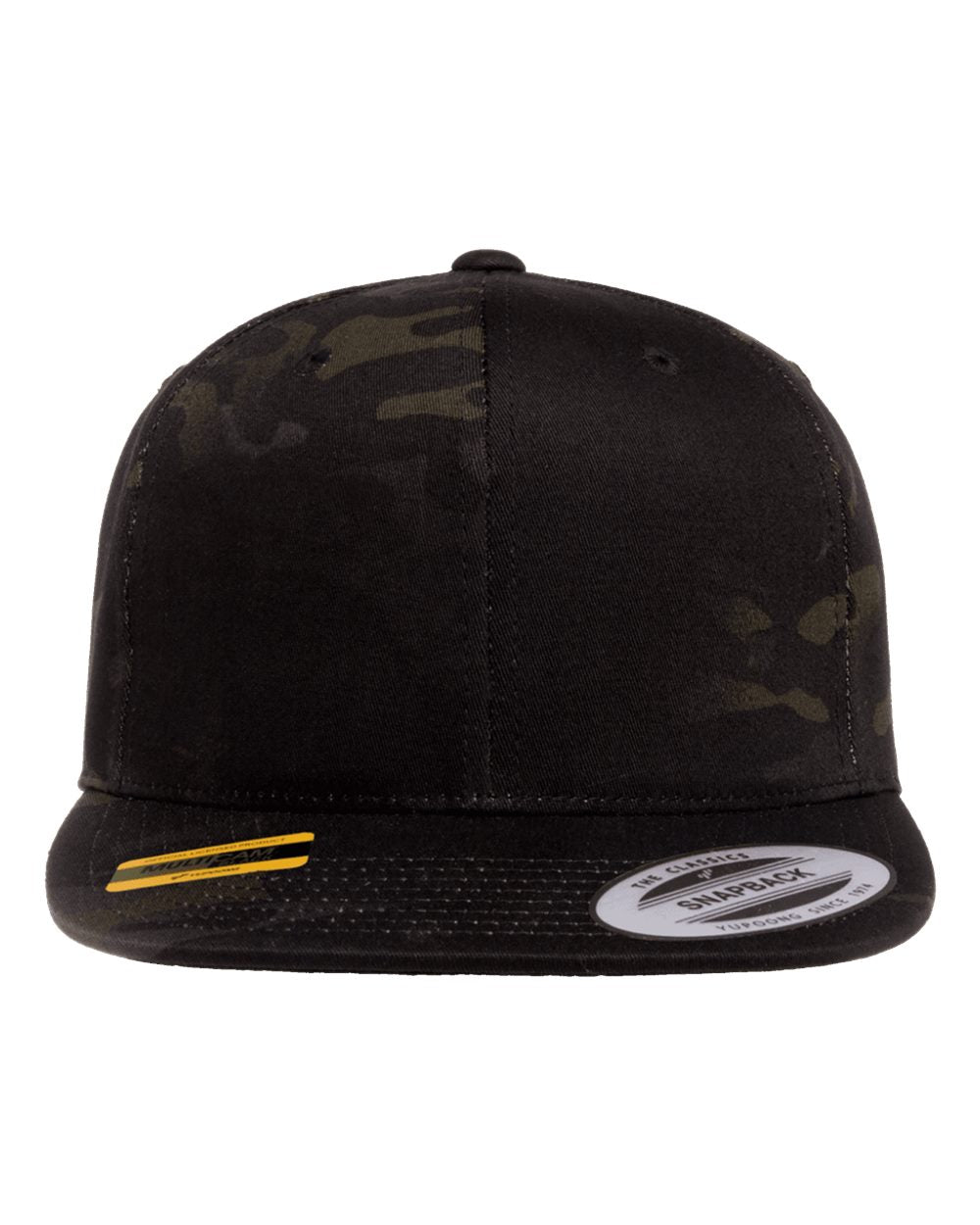 YP Classics - Premium Flat Bill Snapback Cap with Custom Leather Patch