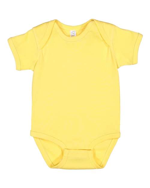 Butter Yellow Infant Baby Rib Body Suit, Rabbit Skins 4400