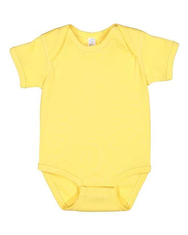 Butter Yellow Infant Baby Rib Body Suit, Rabbit Skins 4400