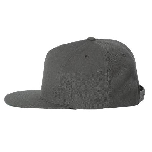YP Classic Wool Blend Snapback With Leather Patch