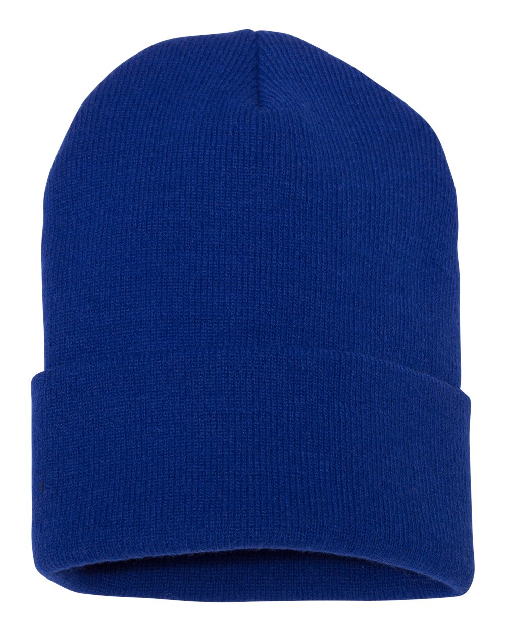 Cuffed Beanie with Leather Patch